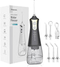 Cordless Rechargeable Water Flosser – 4 Modes, 5 Jet Tips