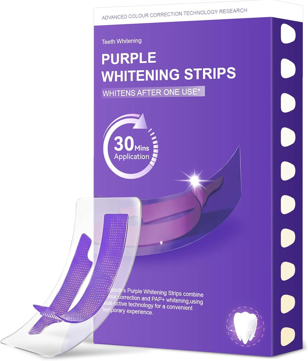 Purple Teeth Whitening Strips – Mint (28 or 32 Strips)