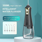 Cordless Rechargeable Water Flosser – 4 Modes, 5 Jet Tips